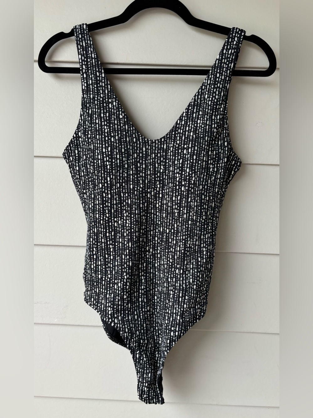 Athleta Size Small/Tall - Black & White One-Piece Swimsuit